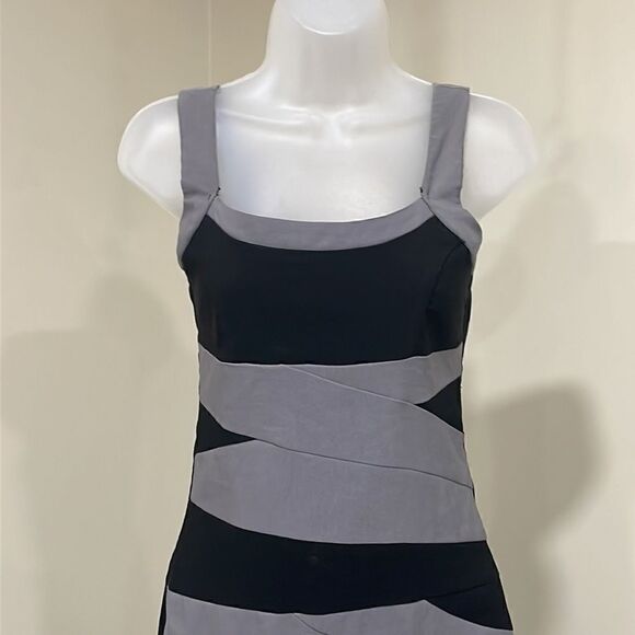 5 7 9 Black and Gray Dress. Size S Small 4/6 - Picture 2 of 9